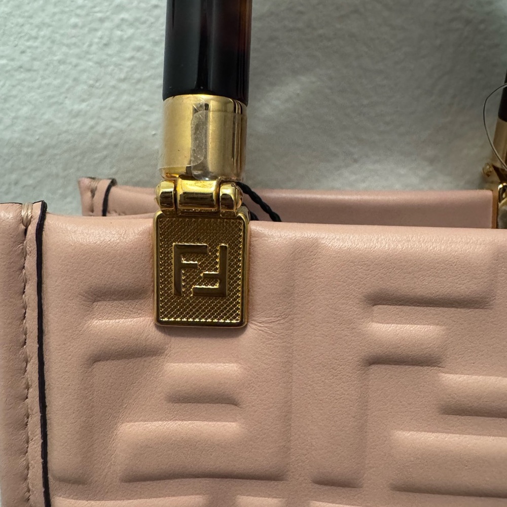 Fendi Pink Mini Bag with Gold Accents - Picture 7 of 10